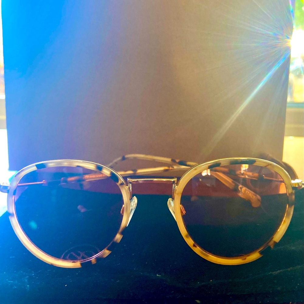 D’Blanc Prologue 48mm Round Sunglasses